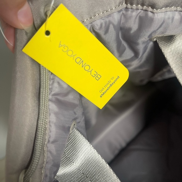 Beyond Yoga | Taupe Convertible Bag Backpack Athleisure Yoga Gym Practical - Picture 9 of 13
